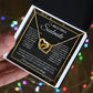 to My Beautiful Soulmate Necklace Future Wife Gifts, Promise Necklace For Her, Fiance Gifts For Her, Valentine Birthday Gifts For Future Wife With Message Card Box LED, Soulmate Necklace For Women, To My Wife Necklace Interlocking Heart