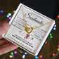 Personalized Valentine Gift For Wife, To My Soulmate Necklace For Women, Soulmate Jewelry, To My Wife Necklace From Husband, Necklace Custom Name Message Card and Gift Box Styles on Birthday, Christmas, Wedding, Anniversary Interlocking Heart