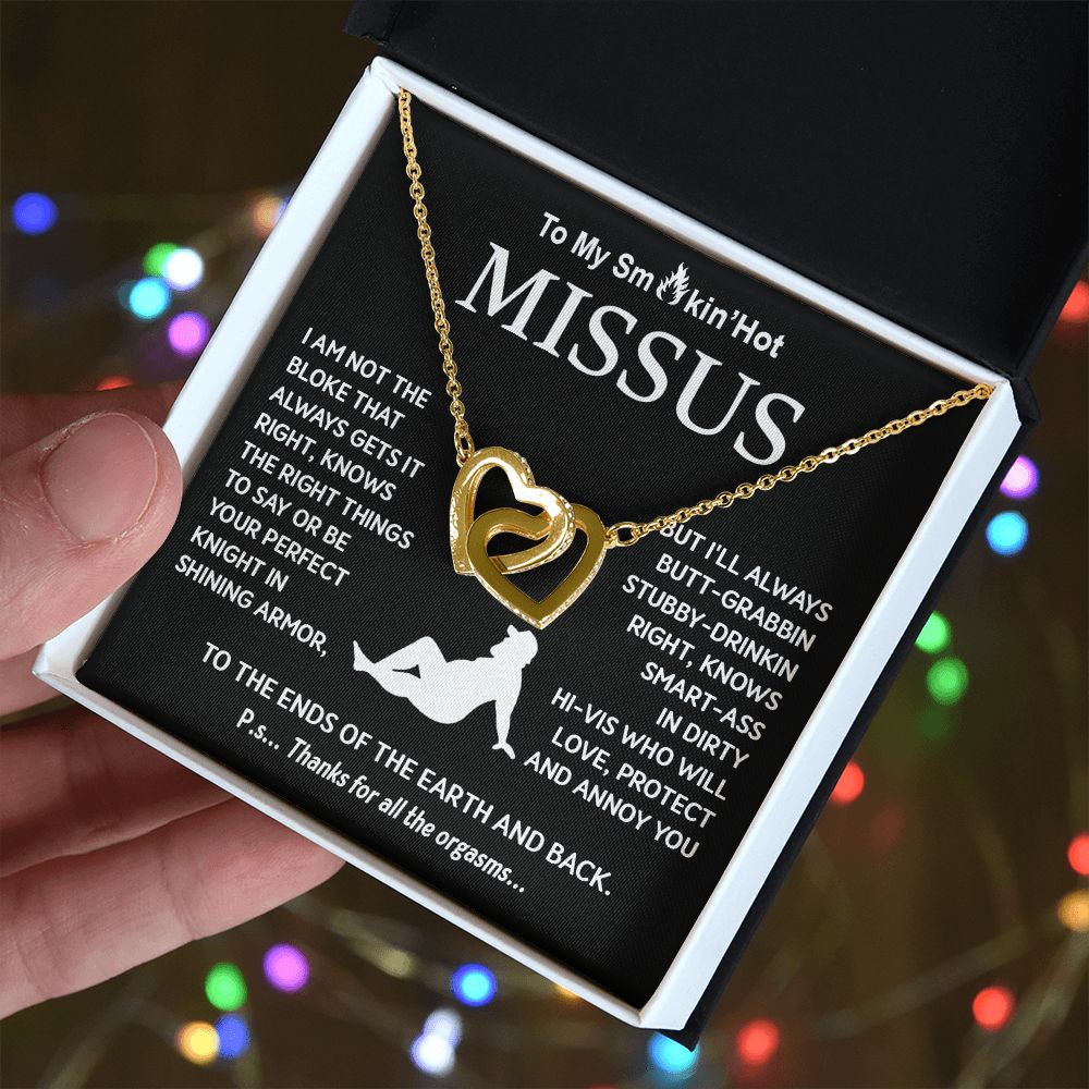 To My Soulmate Necklace For Women, Funny Gifts For Girlfriend, Valentine For Wife Presents For Girlfriend, Best Birthday Meaningful Gift Ideas For Wife, Women Romantic Jewelry For Her Anniversary, Birthday, Valentine Interlocking Heart