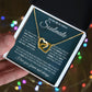 Couples Gifts, To My Beautiful Soulmate Necklace From Husband, Valentine For Wife From Husband, Wife Wedding From Husband, To My Wife, Necklace Custom Name Message Card and Gift Box Styles on Birthday, Christmas, Wedding, Anniversary Interlocking Heart