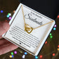 To My Beautiful Soulmate Necklace Valentine Gifts for Wife Gifts from Husband, Wife Anniversary Gifts, Gifts for Wife, Message Card and Necklace Gift Box Gift Box Styles on Birthday, Wedding, Anniversary, Valentine Interlocking Heart
