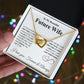 Future Wife Necklace My Last Everything, Promise Necklace For Her, Fiance Gifts For Her, Valentine Gifts For Future Wife With Message Card Box LED, Soulmate Necklace For Women, To My Wife Necklace copy Interlocking Heart