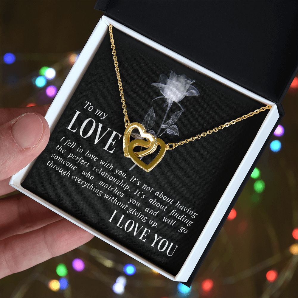 The Love Knot Necklace To My Love Knot Necklace, Happy First anniversary, Unique Gift from Husband, Best Jewelry for Wife, Necklace Message Card and Gift Box Styles on Birthday, Christmas, Anniversary  Interlocking Heart