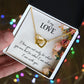 To My Love Necklace I Love You Not Only Gifts For Her Unique Necklaces For Wife From Valentines Day Anniversary Birthday For Her, Love Knot Meaningful Necklace Message Card and Gift Box Styles on Birthday, Christmas, Anniversary Interlocking Heart