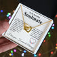 Beautiful Soulmate Necklace My Last Everything, Promise Necklace For Her, Fiance Gifts For Her, Valentine Gifts For Future Wife With Message Card Box LED, Soulmate Necklace For Women, To My Wife Necklace copy Interlocking Heart