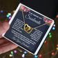 Soulmate Necklace Gifts from Husband, Wedding Anniversary Gifts for Wife from Husband, Wife Birthday Gifts from Husband, To My Wife Necklace Message Card and Necklace Gifts Box Gift Box Styles on Birthday, Wedding, Anniversary, Valentine Interlocking Hear
