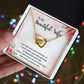 To My Wife Necklace Romantic Gifts For Her Unique Necklaces For Wife From Husband Cute Valentines Day Anniversary Birthday For Wife, Meaningful Necklace Message Card and Gift Box Styles on Birthday, Christmas, Anniversary Interlocking Heart