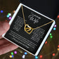 to My Future Wife Necklace Future Wife Gifts, Promise Necklace For Her, Fiance Gifts For Her, Wedding Valentine Gifts For Future Wife With Message Card Box LED, Soulmate Necklace For Women, To My Wife Necklace Interlocking Heart
