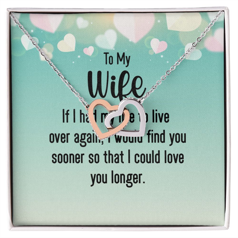 Couples Gifts, Smokin' Wife Necklace Gifts From Husband, Wedding Anniversary Jewelry For Wife From Husband, Wife Birthday From Husband, To My Unbiological Sister Message Card and Gift Box styles On Birthday, Christmas, Anniversary  Interlocking Heart