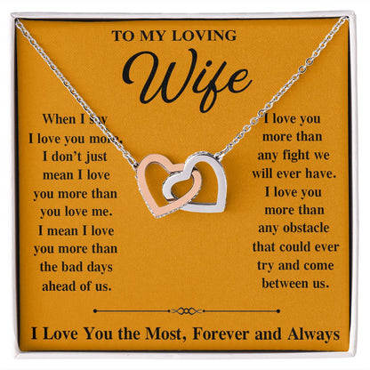 Soulmate Necklace For Women, To My Soulmate, Soulmate Gifts For Her, Future Wife Necklace, Necklaces For Girlfriend, To My Wife Necklace, Wife Necklace From Husband Necklace Message Card and Gift Box Styles on Birthday, Christmas, Valentine Interlocking H