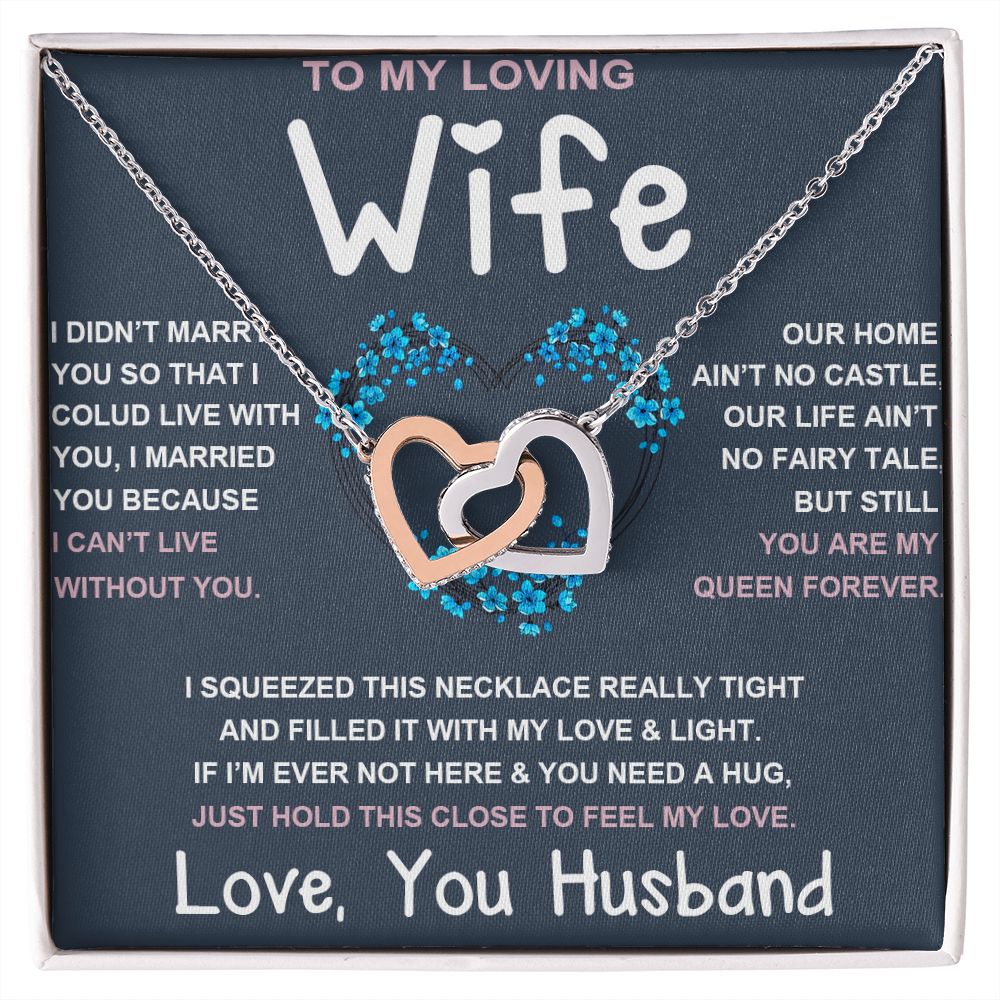 Soulmate Necklace For Women, To My Future Wife, Soulmate Gifts For Her, Future Wife Necklace, Necklaces For Girlfriend, To My Wife Necklace, Wife Necklace From Husband Necklace Message Card and Gift Box Styles on Birthday, Christmas, Valentine Interlockin