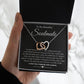 To My Beautiful Soulmate Necklace Birthday Gifts for Wife Gifts from Husband, Wife Valentine Gifts, Gifts for Wife, Message Card and Necklace Gift Box Gift Box Styles on Birthday, Wedding, Anniversary, Valentine Interlocking Heart