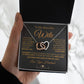 My Beautiful Soulmate Necklace Future Wife Gifts, Promise Necklace For Her, Fiance Gifts For Her, Valentine Gifts For Future Wife With Message Card Box LED, Soulmate Necklace For Women, To My Wife Necklace Interlocking Heart