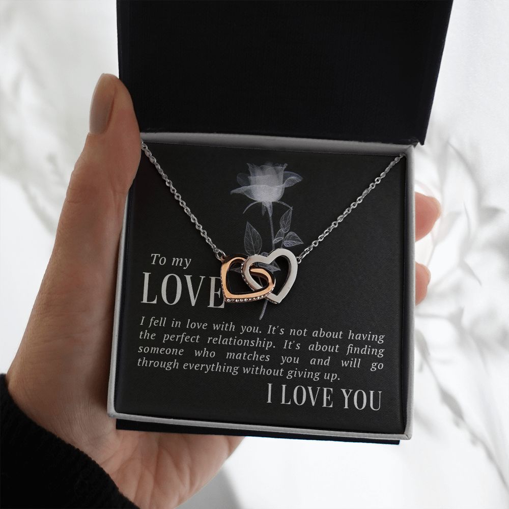 The Love Knot Necklace To My Love Knot Necklace, Happy First anniversary, Unique Gift from Husband, Best Jewelry for Wife, Necklace Message Card and Gift Box Styles on Birthday, Christmas, Anniversary  Interlocking Heart