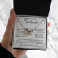 Couples Gifts, To My Beautiful Soulmate Necklace From Husband, Wedding Anniversary For Wife From Husband, Wife Wedding From Husband, To My Wife, Necklace Custom Name Message Card and Gift Box Styles on Birthday, Christmas, Wedding, Anniversary Interlockin