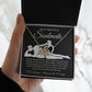 To My Beautiful Soulmate Necklace For Women, Funny Gifts For Girlfriend,Valentine Christmas Presents For Girlfriend, Best Birthday Meaningful Gift Ideas For Wife, Women Romantic Jewelry For Her Anniversary Message Card and Gift Box Styles Interlocking Hea