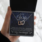 Valentine Gifts To My Soulmate Necklace Gifts for Wife from Husband, Wife Anniversary Gifts, Gift for Soulmate Necklace Message Card and Necklace Gift Box Gift Box Styles on Birthday, Wedding, Anniversary, Valentine Interlocking Heart