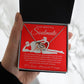 To My Beautiful Soulmate Necklace For Women, Funny Gifts For Girlfriend,Valentine Presents For Girlfriend, Best Birthday Meaningful Gift Ideas For Wife, Women Romantic Jewelry For Her Anniversary Message Card and Gift Box Styles Interlocking Heart