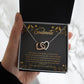 Couples Gifts, My Soulmate Necklace Gifts From Husband, Wedding Anniversary Jewelry For Wife From Husband, Wife Birthday From Husband, To My Soulmate Message Card and Gift Box styles On Birthday, Christmas, Anniversary  Interlocking Heart