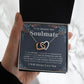 Gifts For Soulmate Birthday Gifts From Husband Necklace Valentines Day, Necklace for Future Soulmate, Wedding Birthday Jewelry for Wife Necklace Gifts from Husband - Soulmate Gift Necklace with Message Card and Gift Box Interlocking Heart