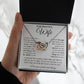To My Soulmate Necklace Gift for Her, Soulmate Gifts From Husband, Necklaces For Wife From Husband To My Soulmate Necklace Message Card and Necklace Gift Box Gift Box Styles on Birthday, Wedding, Anniversary, Valentine Interlocking Heart
