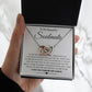 To My Beautiful Soulmate Necklace Valentine Gifts for Wife Gifts from Husband, Wife Anniversary Gifts, Gifts for Wife, Message Card and Necklace Gift Box Gift Box Styles on Birthday, Wedding, Anniversary, Valentine Interlocking Heart