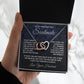 Soulmate Necklace Gifts from Husband, Wedding Gifts for Wife from Husband, Wife Valentine Gifts from Husband, To My Wife Necklace Message Card and Necklace Gifts Box Gift Box Styles on Birthday, Wedding, Anniversary, Valentine Interlocking Heart