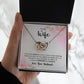 To My Wife Every Passing Second Gift Wife From Husband, Dear Wife, Jewelry For Women, Jewelry For Wife, Love Knot Meaningful Necklace Message Card and Gift Box Styles on Birthday, Christmas, Anniversary Interlocking Heart