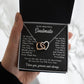 To My Soulmate Necklace Gift for Her, Soulmate Jewelry, Necklaces for Wife from Husband, Anniversary, To My Wife Necklace, Soulmate Gifts, Necklace Message Card and Gift Box Styles on Birthday, Wedding, Anniversary, Valentine Interlocking Heart