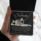 To My Soulmate Necklace For Women, Funny Gifts For Girlfriend,Valentine Christmas Presents For Girlfriend, Best Birthday Meaningful Gift Ideas For Wife, Women Romantic Jewelry For Her Anniversary Message Card and Gift Box Styles Interlocking Heart