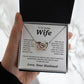 Valentine Gifts for Wife Necklace from Husband- Gifts for Wife from Husband, Birthday Gifts for Her Gifts Soulmate Message Card and Necklace Gift Box Gift Box Styles on Birthday, Wedding, Anniversary, Valentine Interlocking Heart