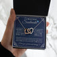 Couples Gifts, To My Beautiful Soulmate Necklace Gifts From Husband, Wedding Anniversary For Wife From Husband, To My Beautiful Wife Necklace, Necklace Custom Name Message Card and Gift Box Styles on Birthday, Christmas, Wedding, Anniversary Interlocking