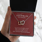 To My Soulmate Necklace, Necklaces For Wife from Husband, Soulmate Necklace to My Future Wife, Necklace For Soulmate with Message Card and Necklace Gift Box Gift Box Styles on Birthday, Christmas, Wedding, Anniversary Interlocking Heart