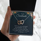 To My Beautiful Soulmate Necklace for her Jewelry For Her Couples Gifts Necklaces For Soul Mate Christmas Jewelry Romantic, Love Knot Meaningful Necklace Message Card and Gift Box Styles on Birthday, Christmas, Anniversary  Interlocking Heart