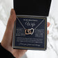 Couples Gifts, My Beautiful Wife Necklace Gifts From Husband, Wedding Anniversary For Wife From Husband, To My Beautiful Soulmate Necklace, Necklace Custom Name Message Card and Gift Box Styles on Birthday, Christmas, Wedding, Anniversary Interlocking Hea