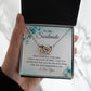 To My Soulmate, To My Wife Necklace, Wife Necklace, Wife Gift, WIfe Gift From Husband, Happy Anniversary, Meaningful Necklace Message Card and Gift Box Styles on Birthday, Christmas, Anniversary Interlocking Heart