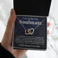 Gifts For Soulmate Birthday Gifts From Husband Necklace Valentines Day, Necklace for Future Soulmate, Wedding Valentine Jewelry for Wife Necklace Gifts from Husband - Soulmate Gift Necklace with Message Card and Gift Box Interlocking Heart