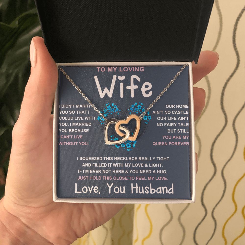 Soulmate Necklace For Women, To My Future Wife, Soulmate Gifts For Her, Future Wife Necklace, Necklaces For Girlfriend, To My Wife Necklace, Wife Necklace From Husband Necklace Message Card and Gift Box Styles on Birthday, Christmas, Valentine Interlockin