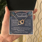to My Soulmate Necklace, Soulmate Jewelry for Women, Wife Gifts from Husband, Wedding Necklace for Wife Soulmate Gifts Future Wife Necklace Message Card and Gift Box Styles on Birthday, Wedding, Anniversary, Valentine Interlocking Heart