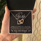 Valentine To My Soulmate Necklace Gifts for Wife from Husband, Wife Anniversary Gifts, Gift for Soulmate Necklace Message Card and Necklace Gift Box Gift Box Styles on Birthday, Wedding, Anniversary, Valentine Interlocking Heart