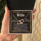 To My Wife Necklace To My Future Wife Necklace Gifts, Promise Necklace For Her, Fiance Gifts For Her, Wedding Necklace Gifts For Soulmate From Husband With Message Card Box LED, Soulmate Necklace For Women, To My Wife Necklace Interlocking Heart