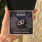 To My Soulmate Necklace Gift for Her, Soulmate Jewelry, Necklaces for Wife from Husband, Wedding To My Wife Necklace, Soulmate Gifts, Necklace Message Card and Gift Box Styles on Birthday, Wedding, Anniversary, Valentine Interlocking Heart