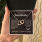 Beautiful Soulmate Necklace My Last Everything, Promise Necklace For Her, Fiance Gifts For Her, Valentine Gifts For Future Wife With Message Card Box LED, Soulmate Necklace For Women, To My Wife Necklace Interlocking Heart