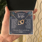To My Beautiful Wife Necklace Gift, Soulmate for Wife Valentine Gifts from Husband, Birthday for Women, Soulmate Gifts, Message Card and Necklace Gifts Box Gift Box Styles on Birthday, Wedding, Anniversary, Valentine Interlocking Heart