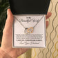 To My Beautiful Wife Necklace From Husband Pendant Jewelry with Message Card and Box Necklaces for Women Valentines Day Happy Wedding Present for Birthday Merry Christmas for Wife Interlocking Heart