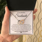 To My Beautiful Soulmate Necklace Valentine Gifts for Wife Gifts from Husband, Wife Anniversary Gifts, Gifts for Wife, Message Card and Necklace Gift Box Gift Box Styles on Birthday, Wedding, Anniversary, Valentine Interlocking Heart