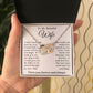 To My Beautiful Soulmate Necklace Gift, Wife Gifts From Husband, Valentine Gifts For Wife From Husband To My Soulmate Necklace Message Card and Necklace Gift Box Gift Box Styles on Birthday, Wedding, Anniversary, Valentine Interlocking Heart