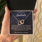 To My Lovely Soulmate Necklace Gift From Husband To My Badass Wife Pendant Wedding Jewelry with Message Card and Gift Box. Gift for Wife. Necklace Gift Set for Wife Necklace Gifts Box Gift Box Styles Interlocking Heart