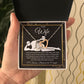 To My Wife Necklace For Women, Funny Gifts For Girlfriend,Valentine Christmas Presents For Girlfriend, Best Birthday Meaningful Gift Ideas For Wife, Women Romantic Jewelry For Her Wedding Message Card and Gift Box Styles Interlocking Heart