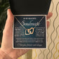 Personalized Valentine Gift For Wife, To My Soulmate Necklace For Women, Soulmate Necklace, To My Wife Necklace From Husband, Necklace Custom Name Message Card and Gift Box Styles on Birthday, Christmas, Wedding, Anniversary Interlocking Heart
